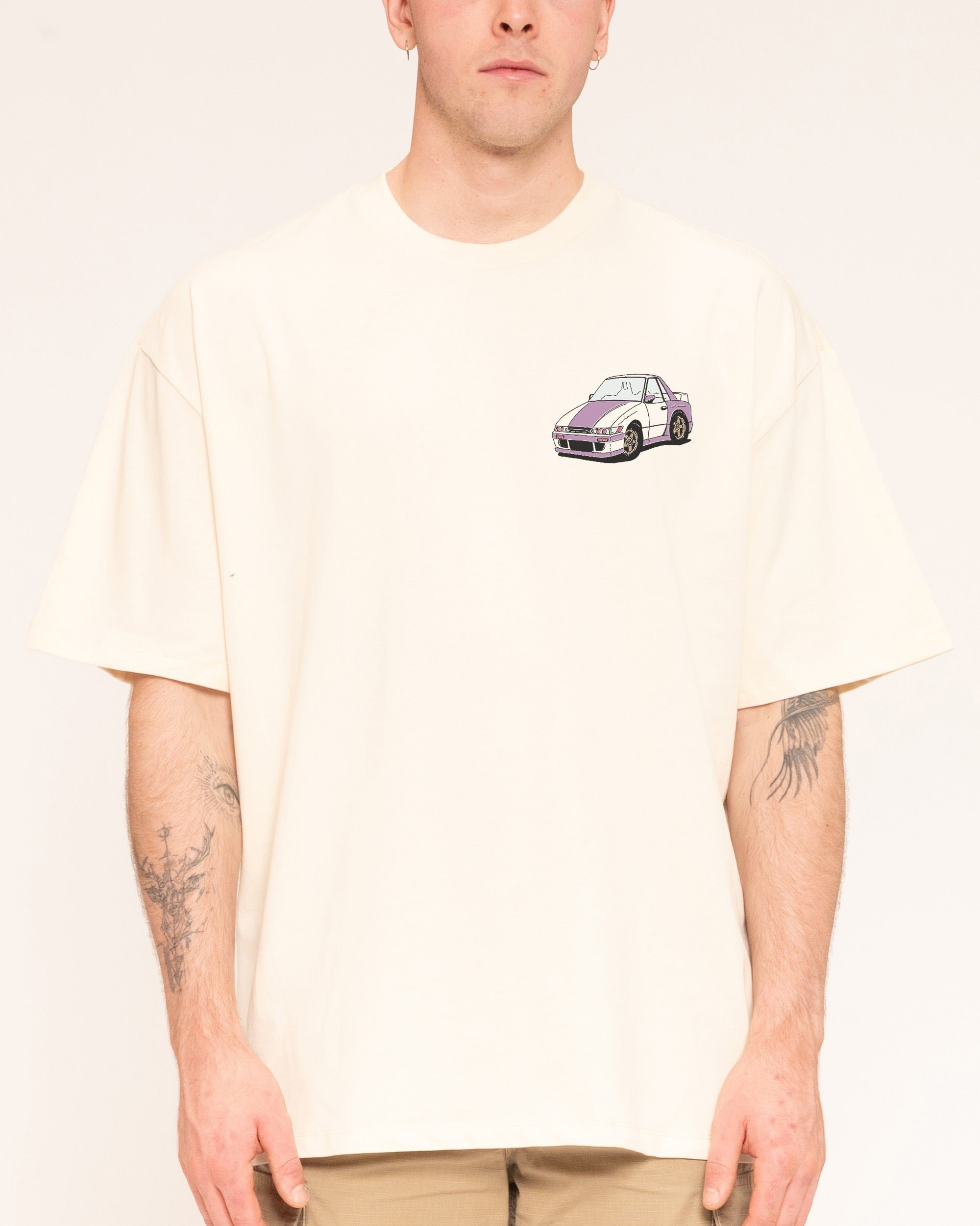 Street Team Oversized Graphic Tee Unisex 90s Boxy Fit 100% Combed Cotton