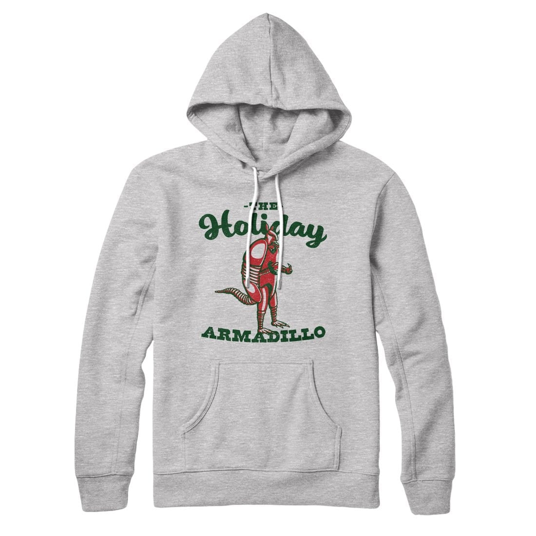 Holiday Armadillo Pullover Hoodie - Unisex Cotton Polyester Loose Fit