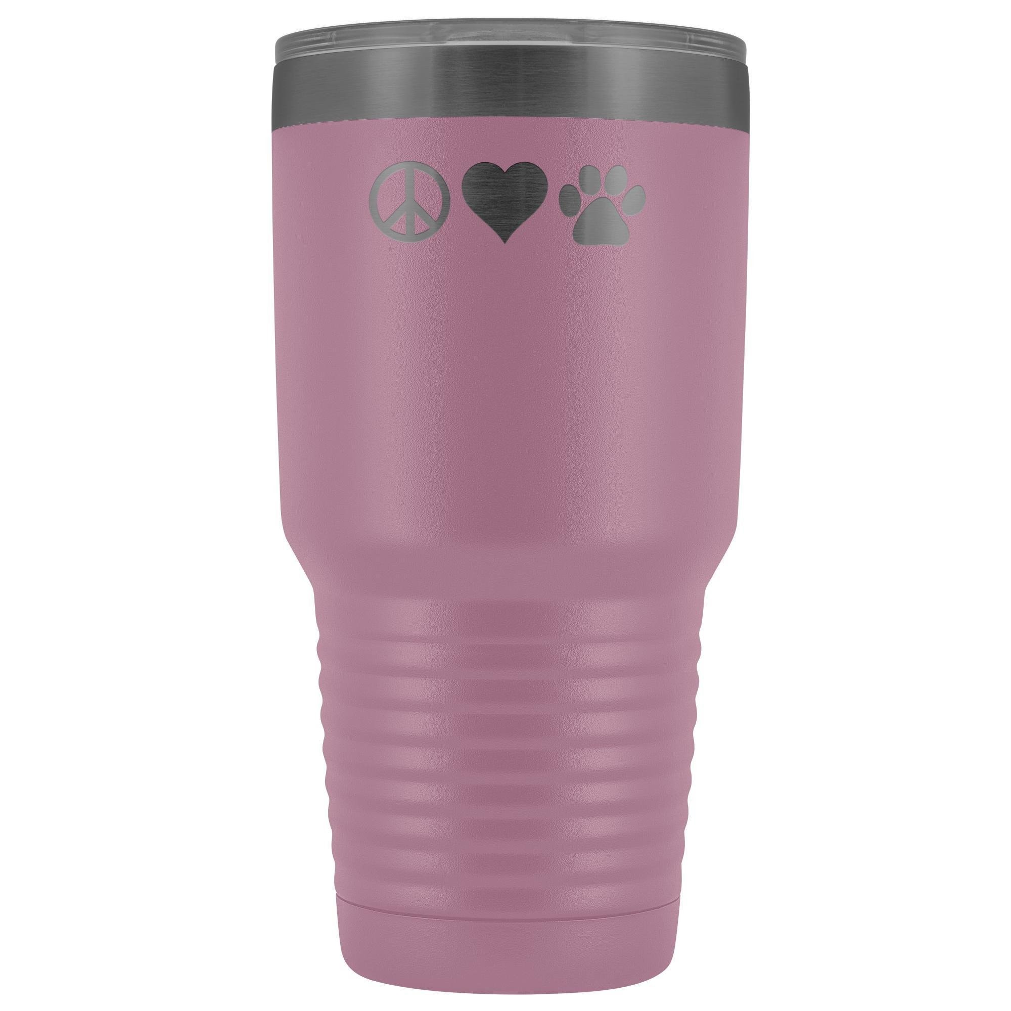 Peace, love, paws 30oz Vacuum Tumbler