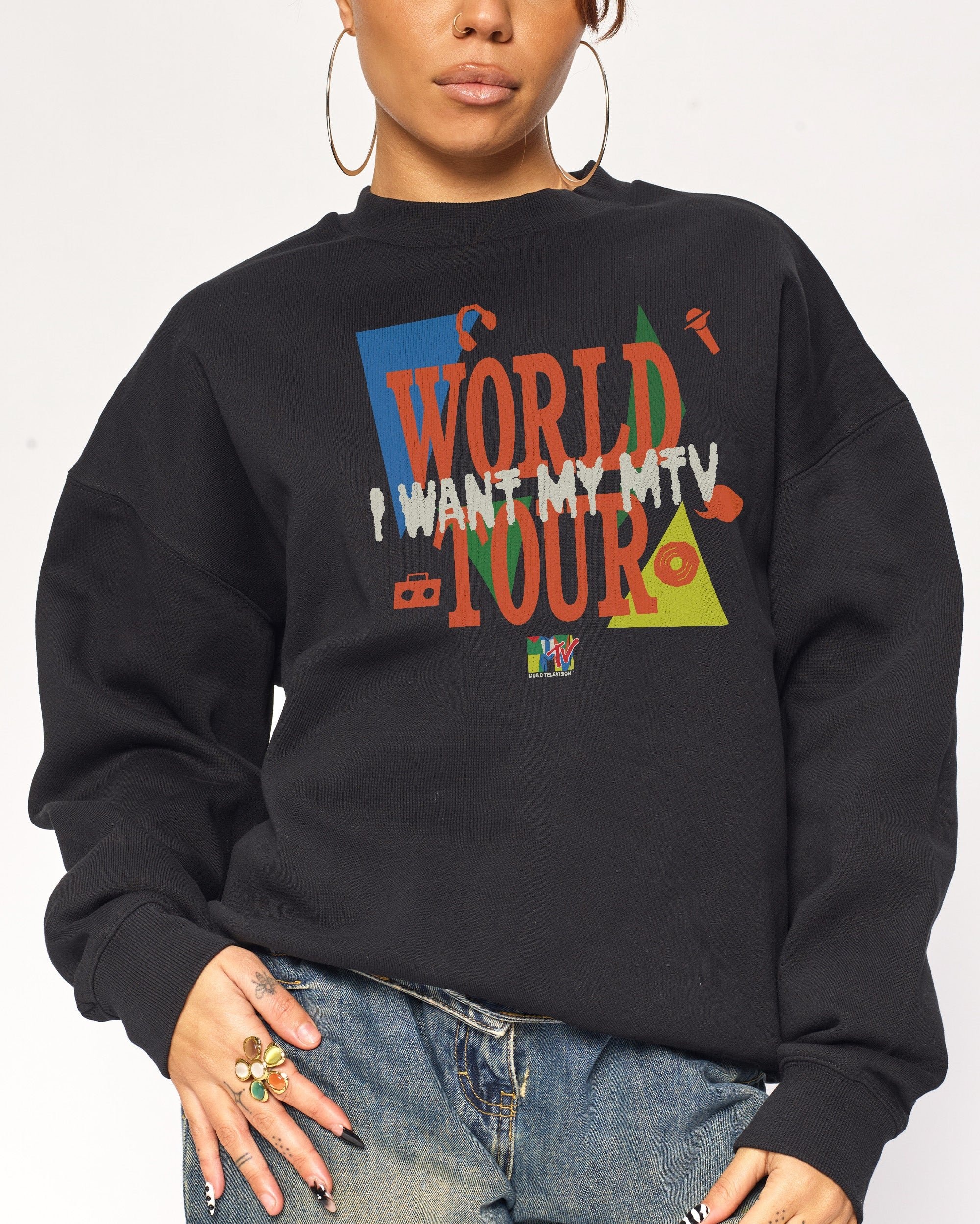 MTV World Tour Unisex Sweatshirt - Premium 340gsm Cotton Poly Blend