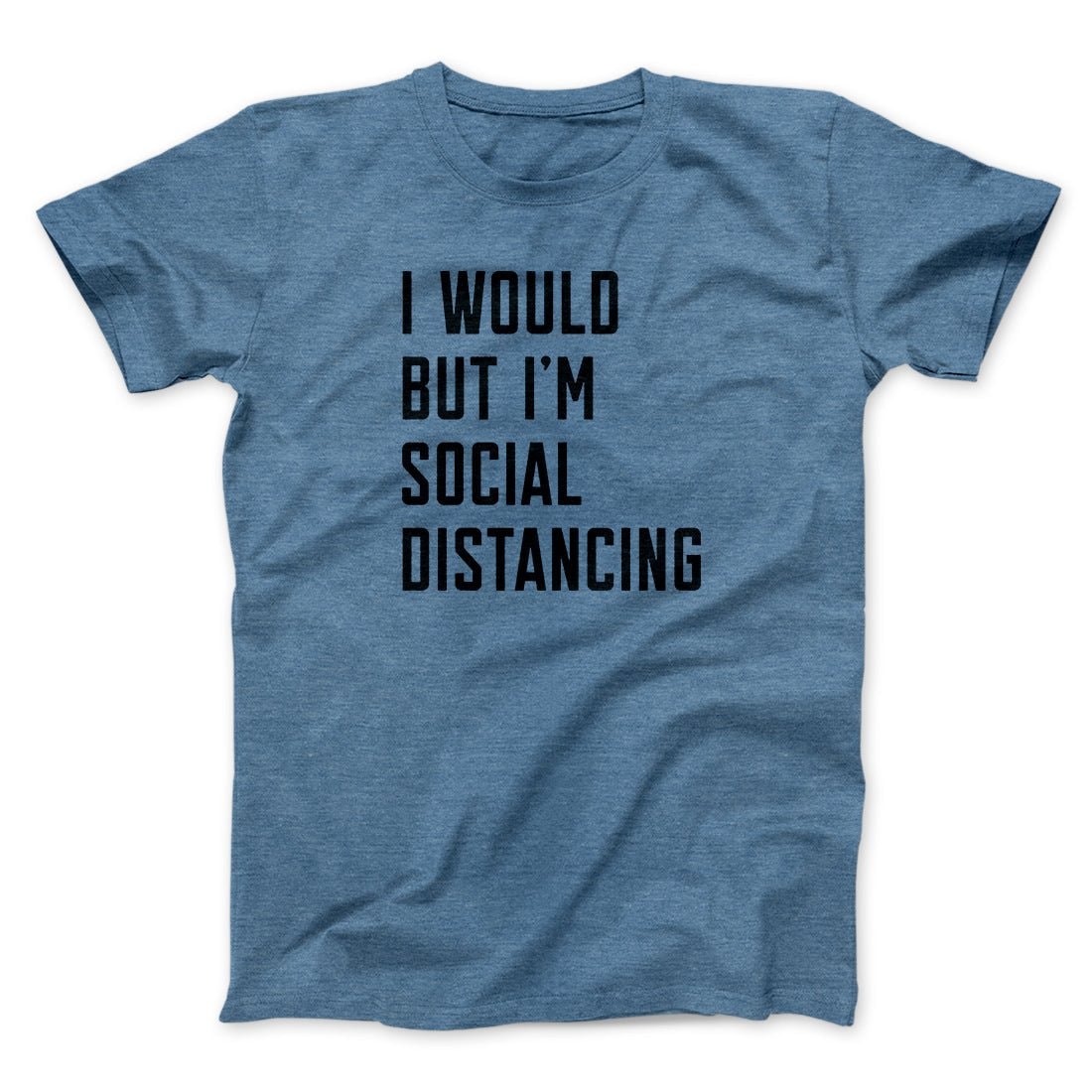 Social Distancing T-Shirt Unisex Funny Graphic Tee 100% Cotton Crew Neck