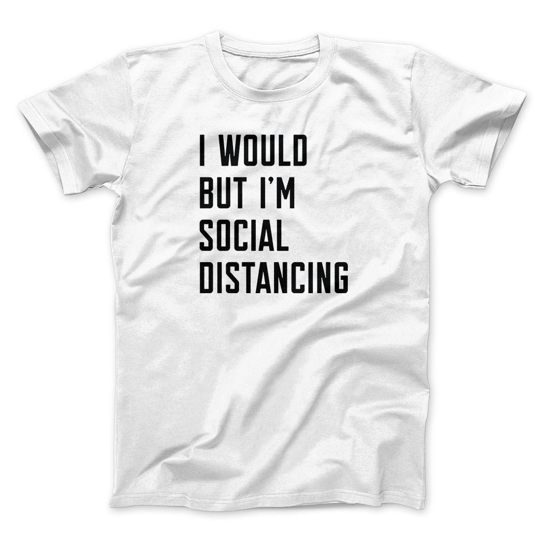 Social Distancing T-Shirt Unisex Funny Graphic Tee 100% Cotton Crew Neck