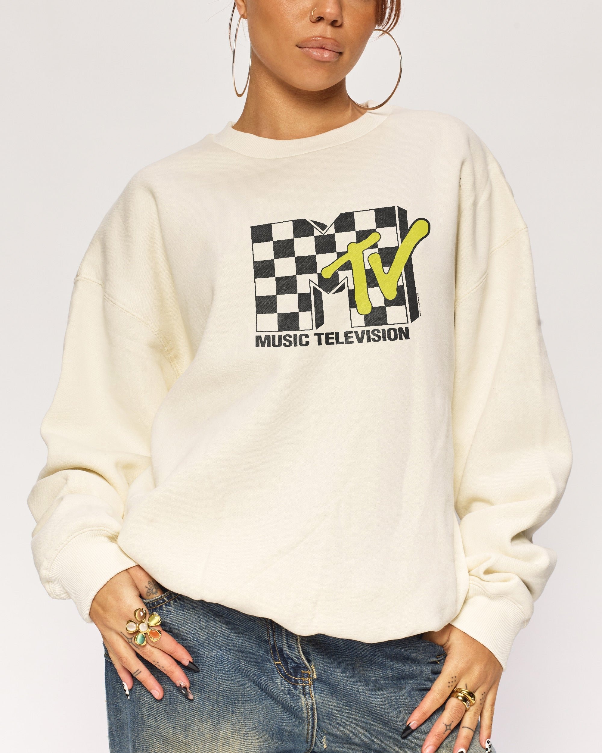 Back to the 80s MTV Unisex Sweatshirt - Premium 340gsm Cotton Poly Blend