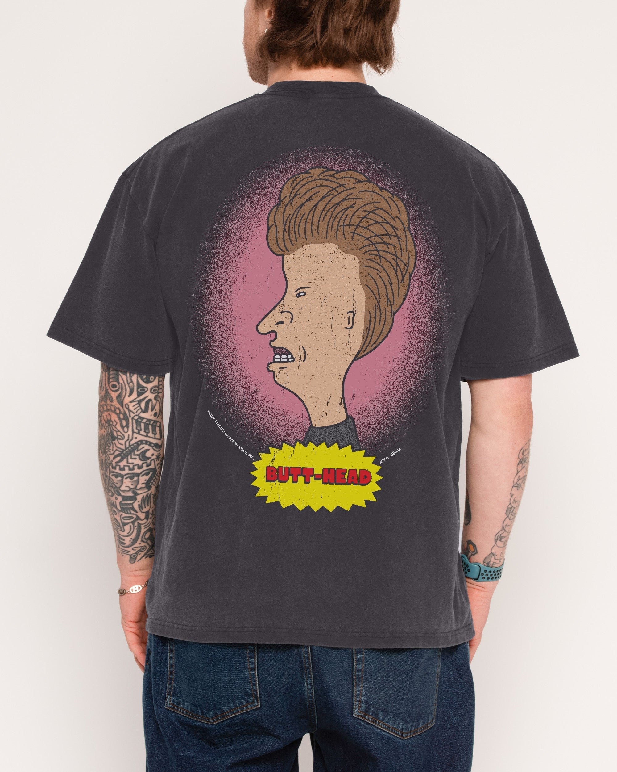 Face Off Beavis and Butt-Head Oversized Graphic Tee Unisex 100% Cotton Heavyweight