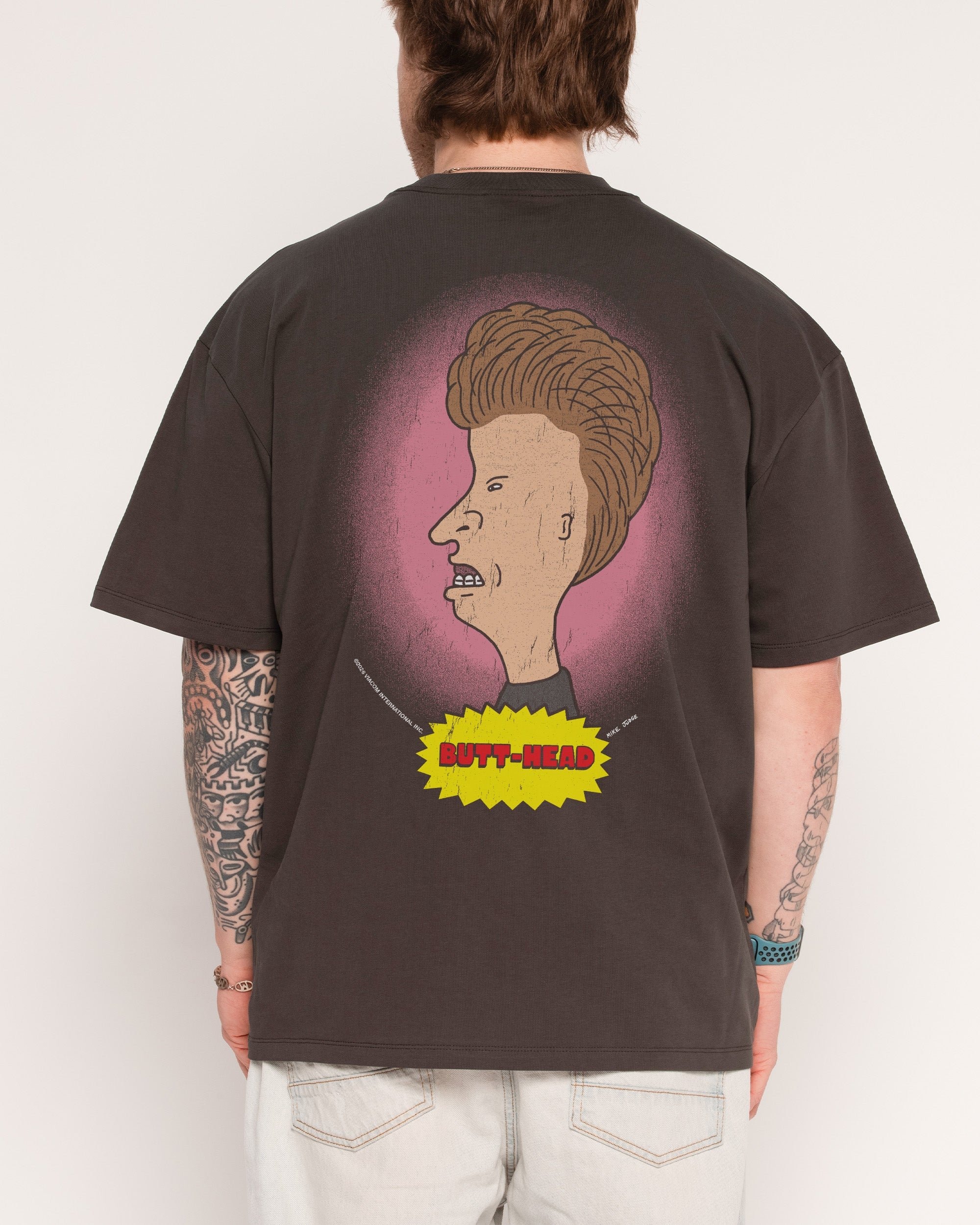 Face Off Beavis and Butt-Head Oversized Graphic Tee Unisex 100% Cotton Heavyweight