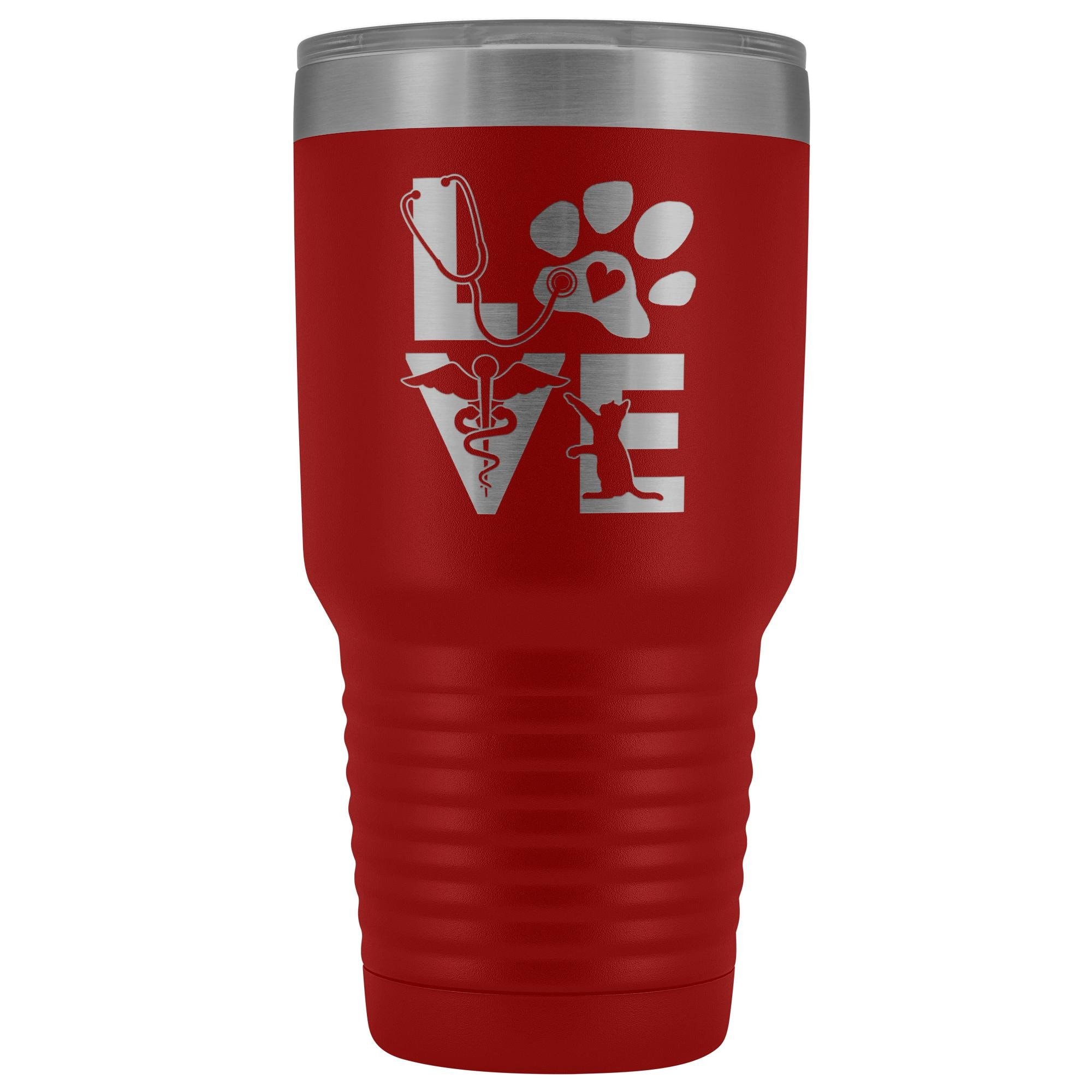 Veterinary Love cat 30oz Vacuum Tumbler