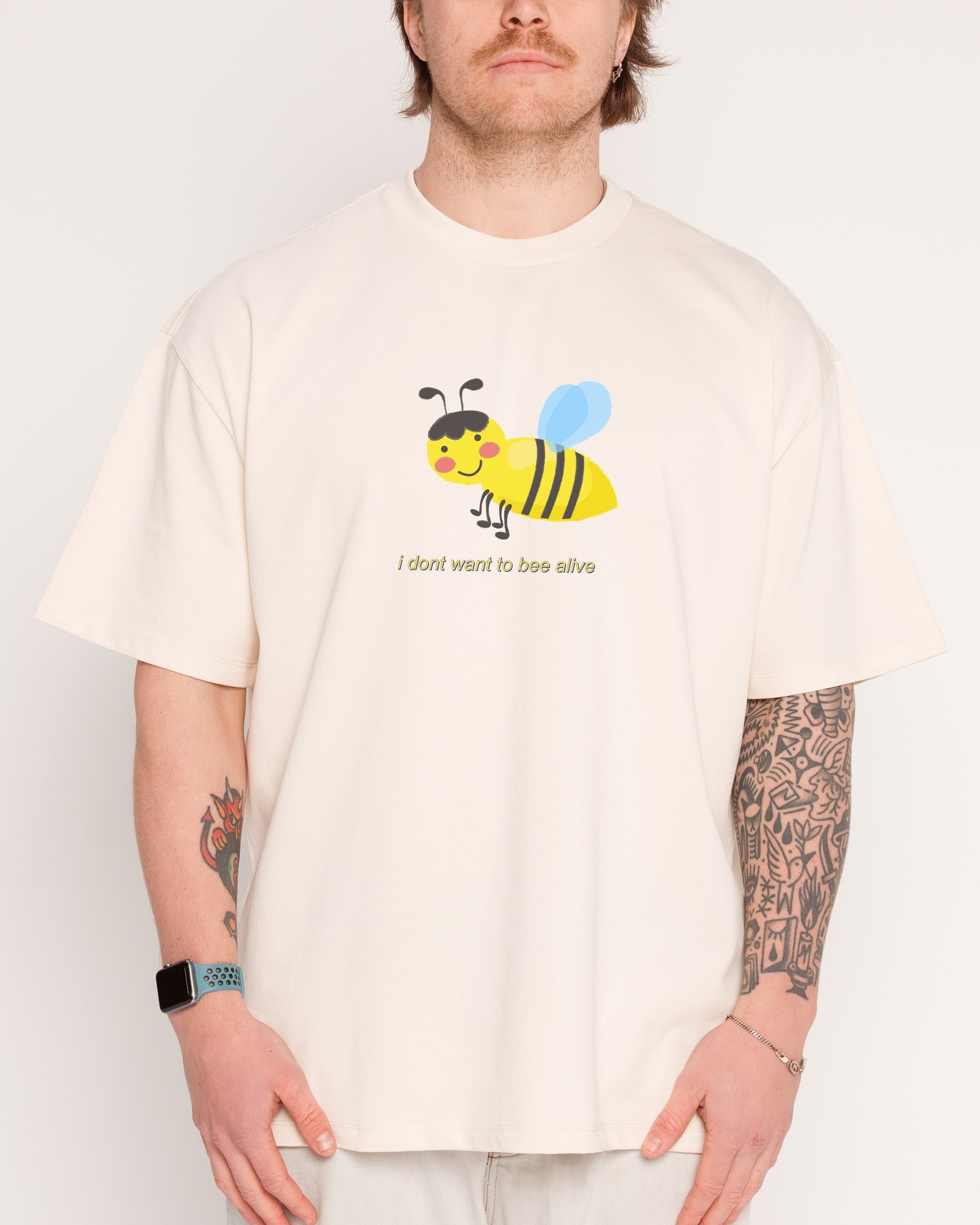 I Don't Want To Oversized Graphic Tee Unisex 100% Combed Cotton 275gsm