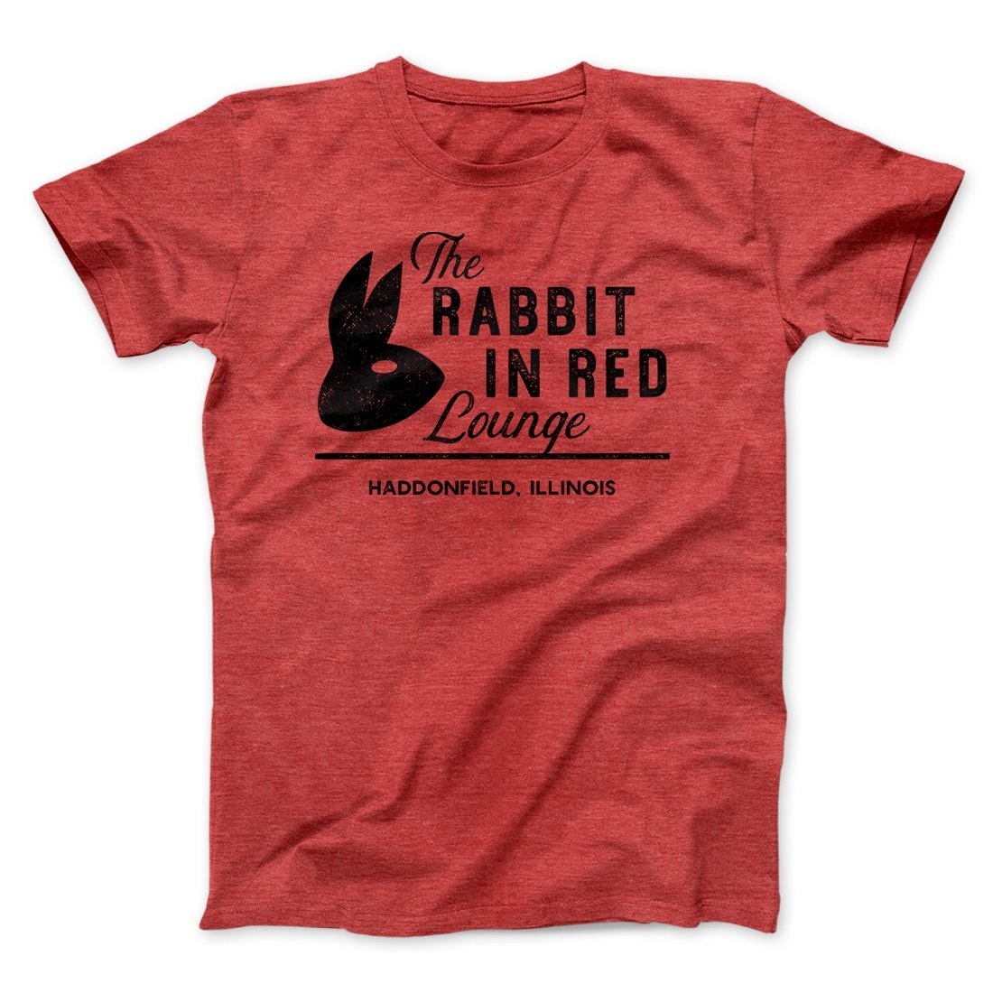 Rabbit in Red Lounge Funny Movie T-Shirt - Unisex Cotton Crew Neck Tee