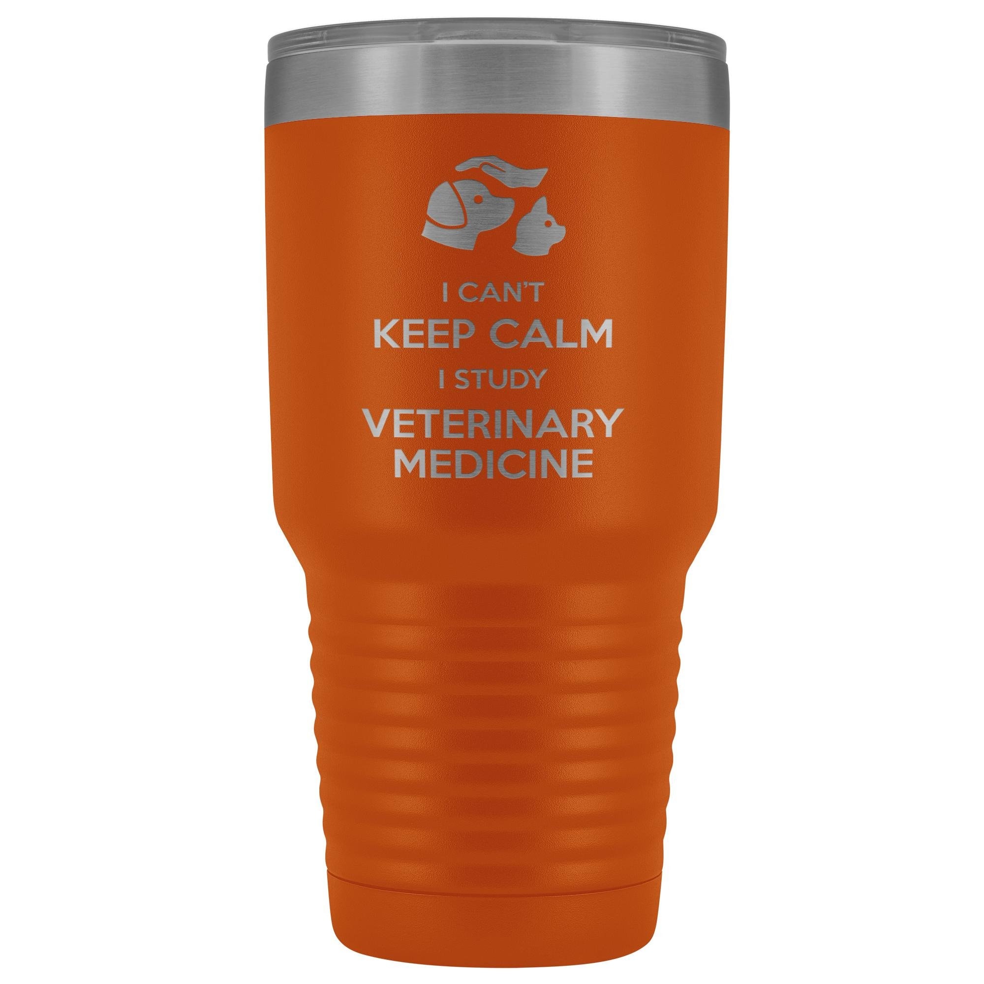 Vet Student I can't keep calm, i study veterinary medicine 30oz Vacuum Tumbler