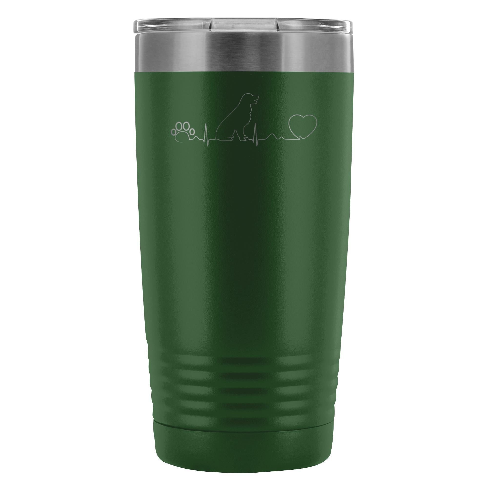 Dog heartbeat 20oz Vacuum Tumbler
