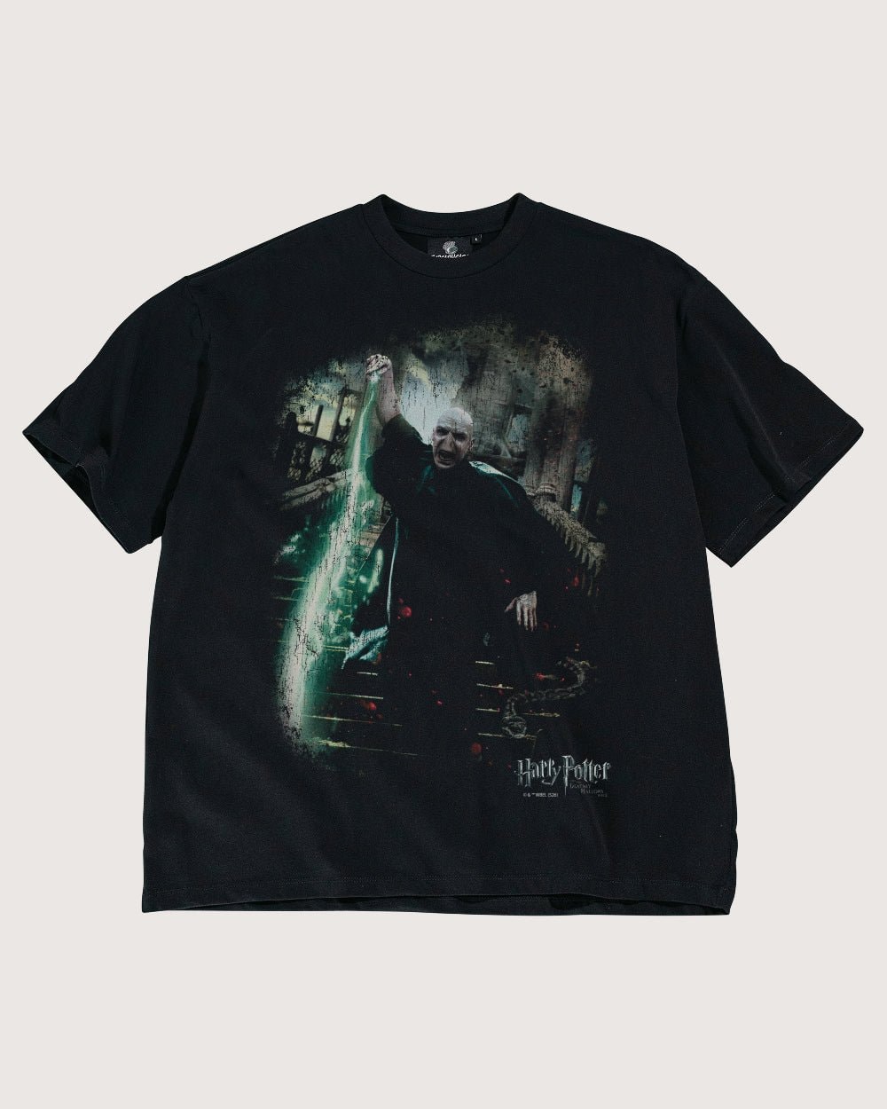 Voldemort Oversized Graphic Tee Harry Potter Official Unisex 100% Combed Cotton Heavyweight