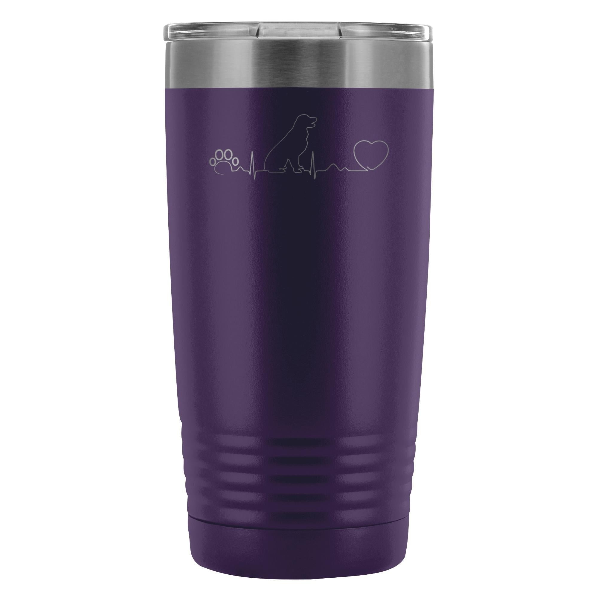 Dog heartbeat 20oz Vacuum Tumbler